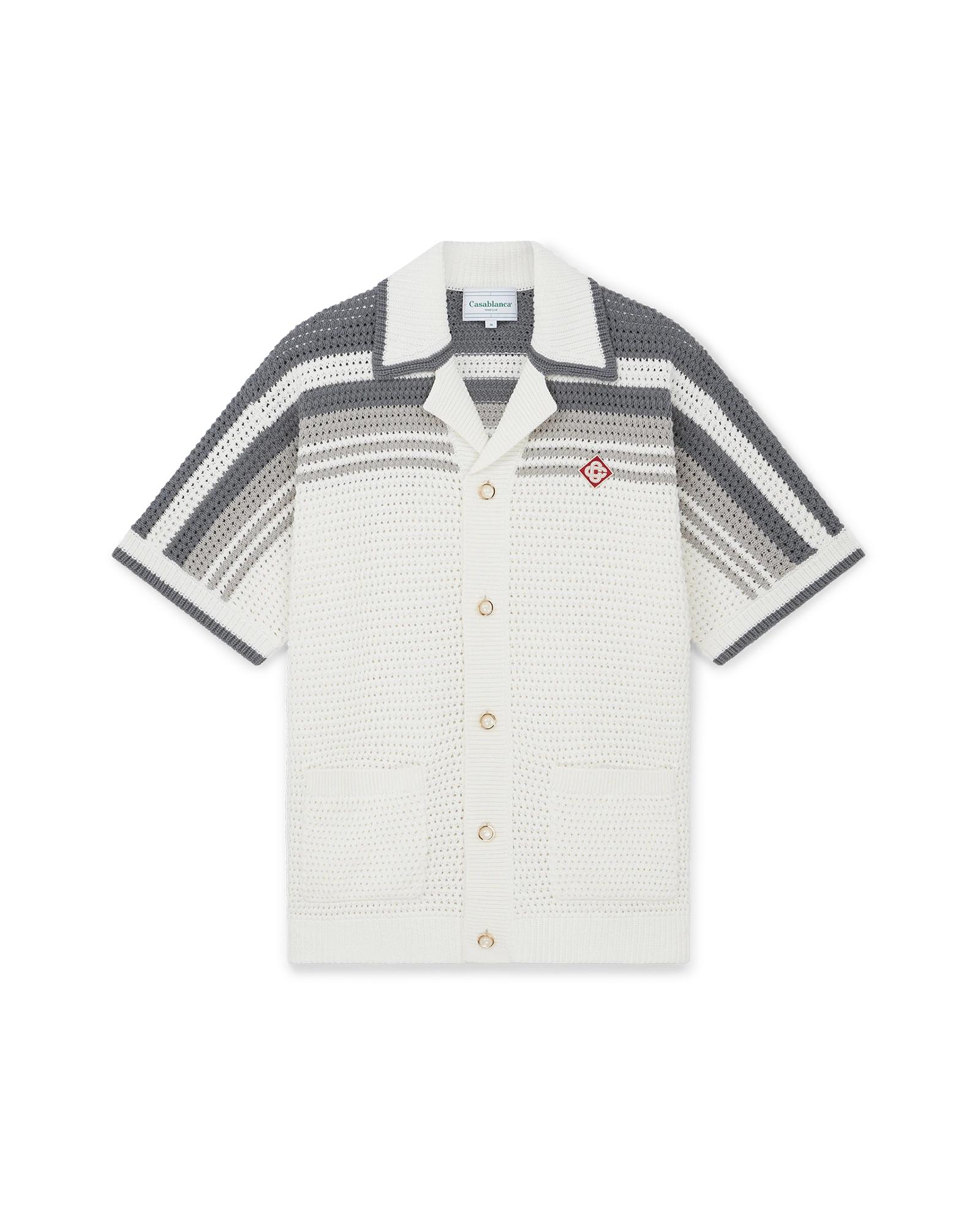 Tennis Crochet Shirt by CASABLANCA