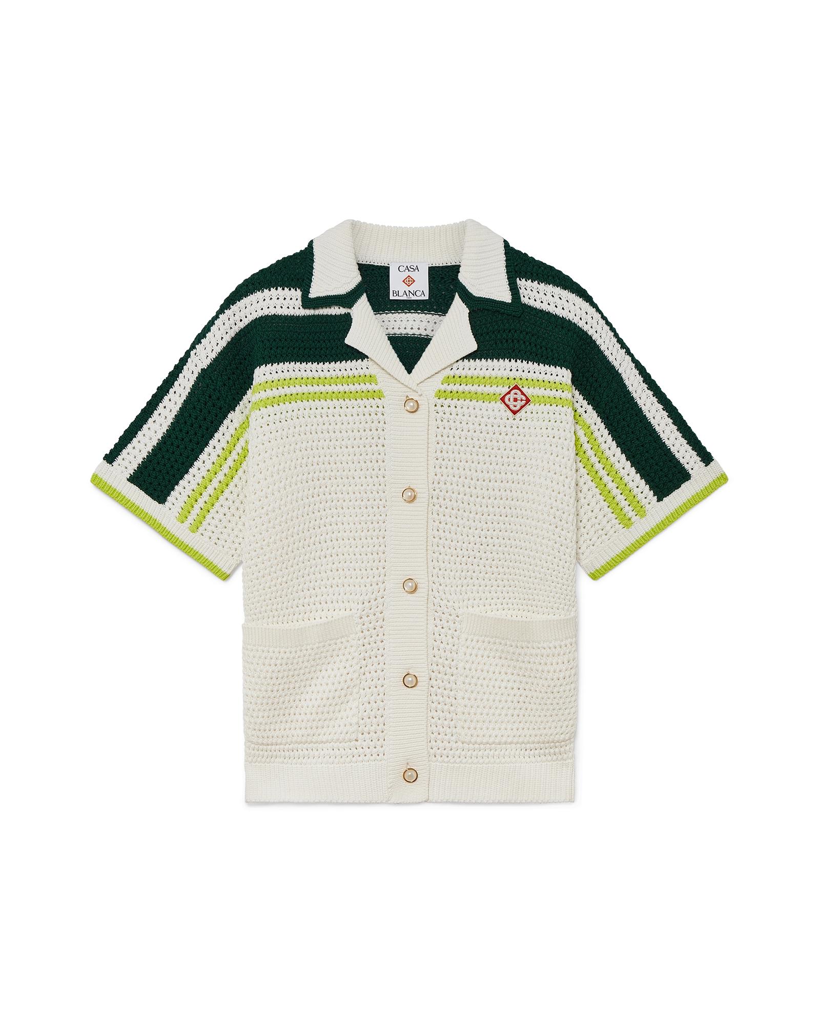 Tennis Crochet Shirt by CASABLANCA