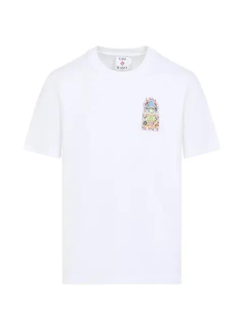 Tennis Landscape print T-shirt by CASABLANCA