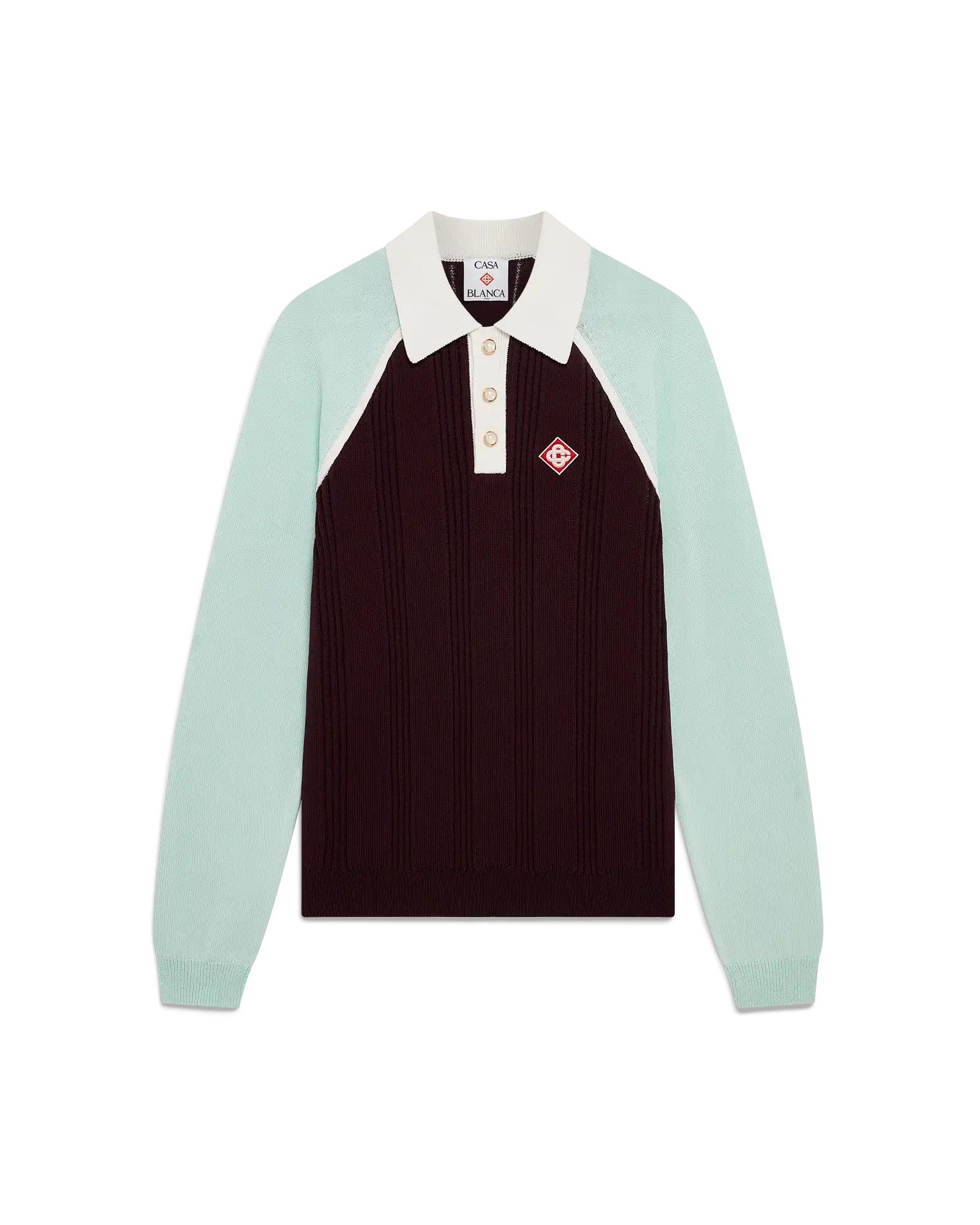 Tennis Long Sleeve Polo by CASABLANCA