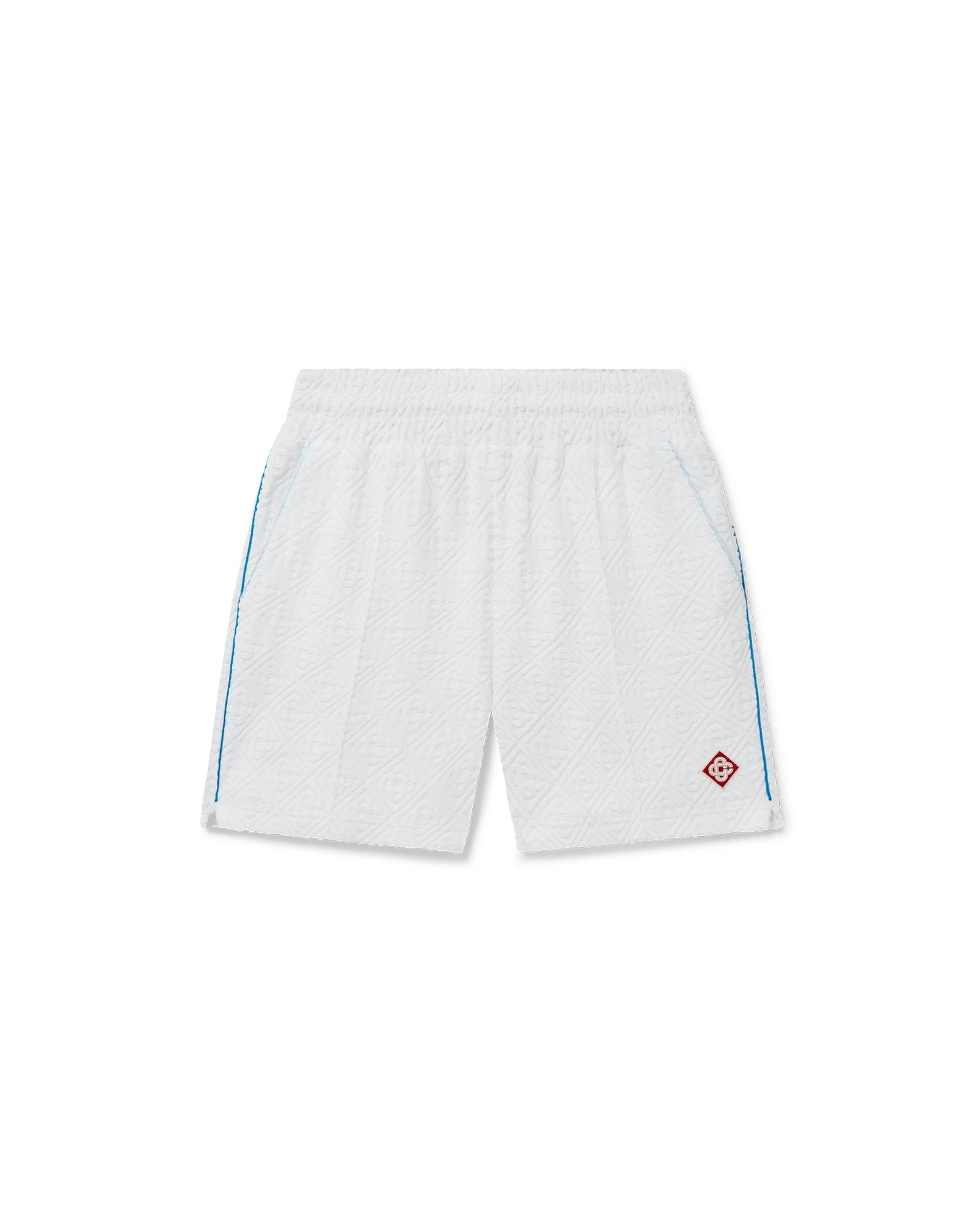 Tennis Stripe Towelling Shorts by CASABLANCA