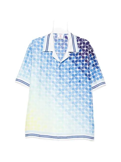 Tennis Tile Cuban patterned shirt by CASABLANCA
