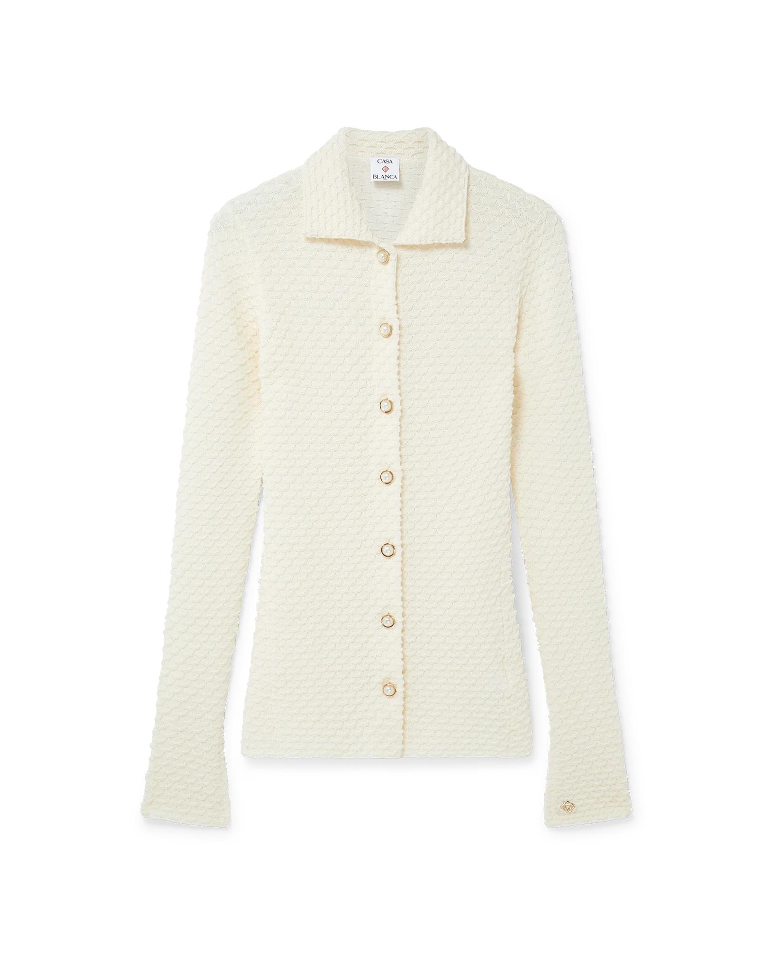 Textured Knitted Shirt by CASABLANCA