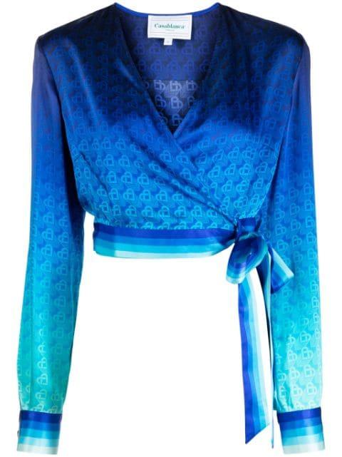 The Night View wrap blouse by CASABLANCA