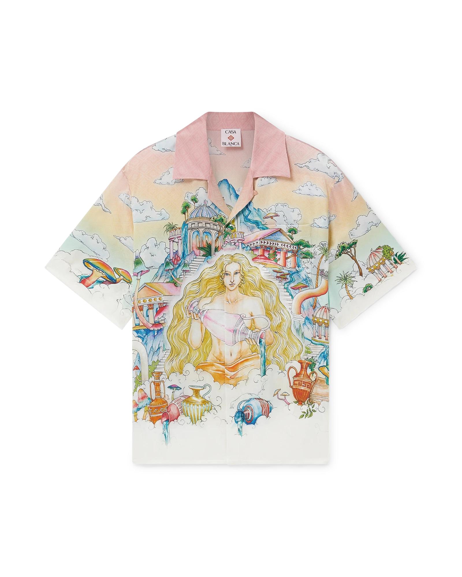 The Road To Knowledge Short Sleeve Silk Shirt by CASABLANCA