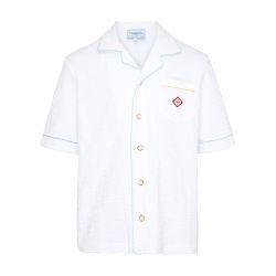 Towelling open collar shirt by CASABLANCA