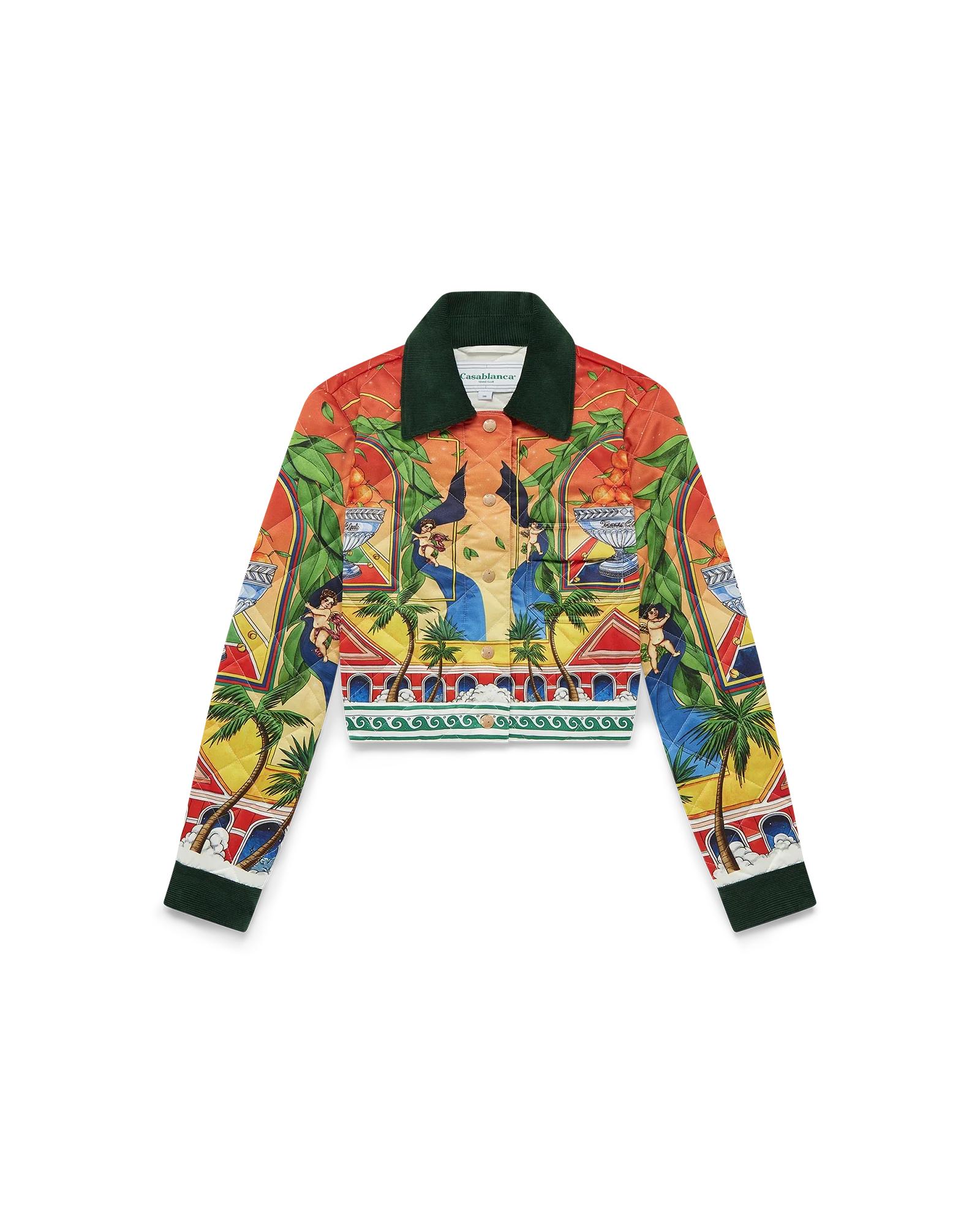 Triomphe D'Orange Quilted Cropped Jacket by CASABLANCA
