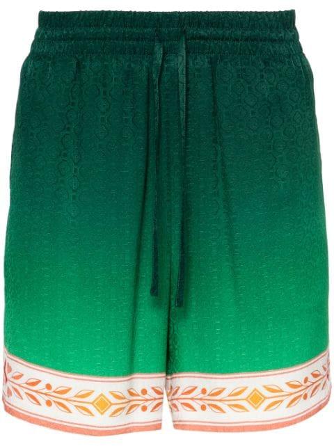 Unity Is Power silk shorts by CASABLANCA