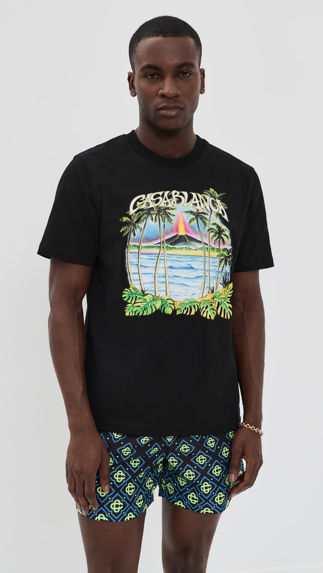 Volcano Printed Classic Tee by CASABLANCA