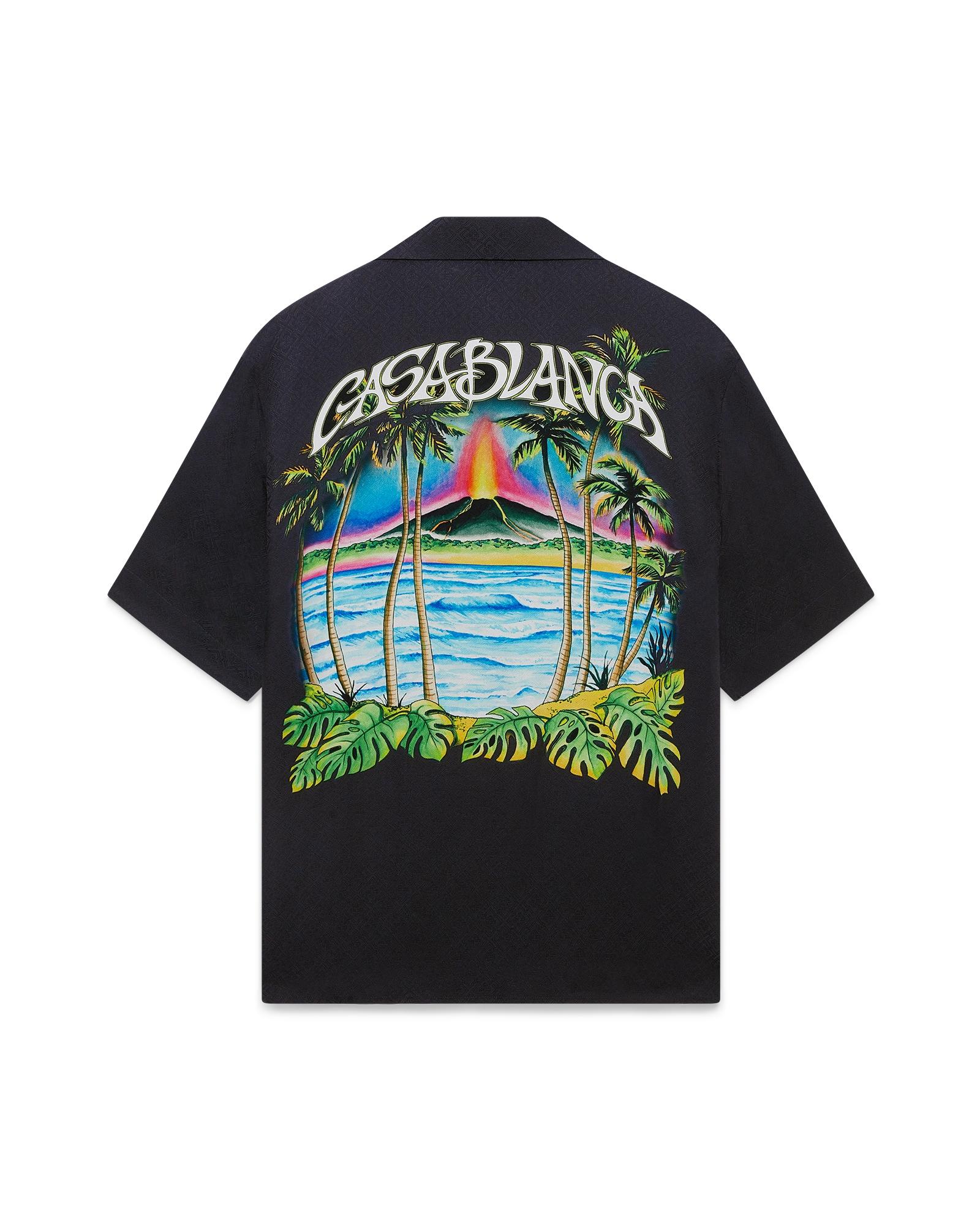 Volcano Short Sleeve Jacquard Shirt by CASABLANCA