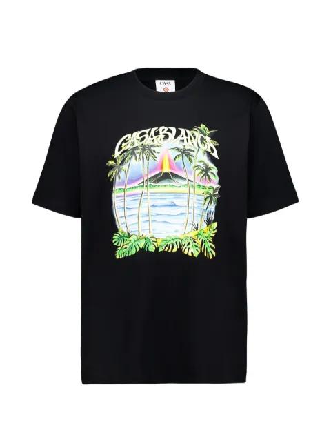 Volcano graphic-print T-shirt by CASABLANCA