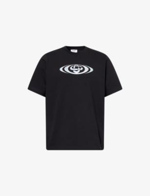 Warped Logo Cotton T-Shirt by CASABLANCA