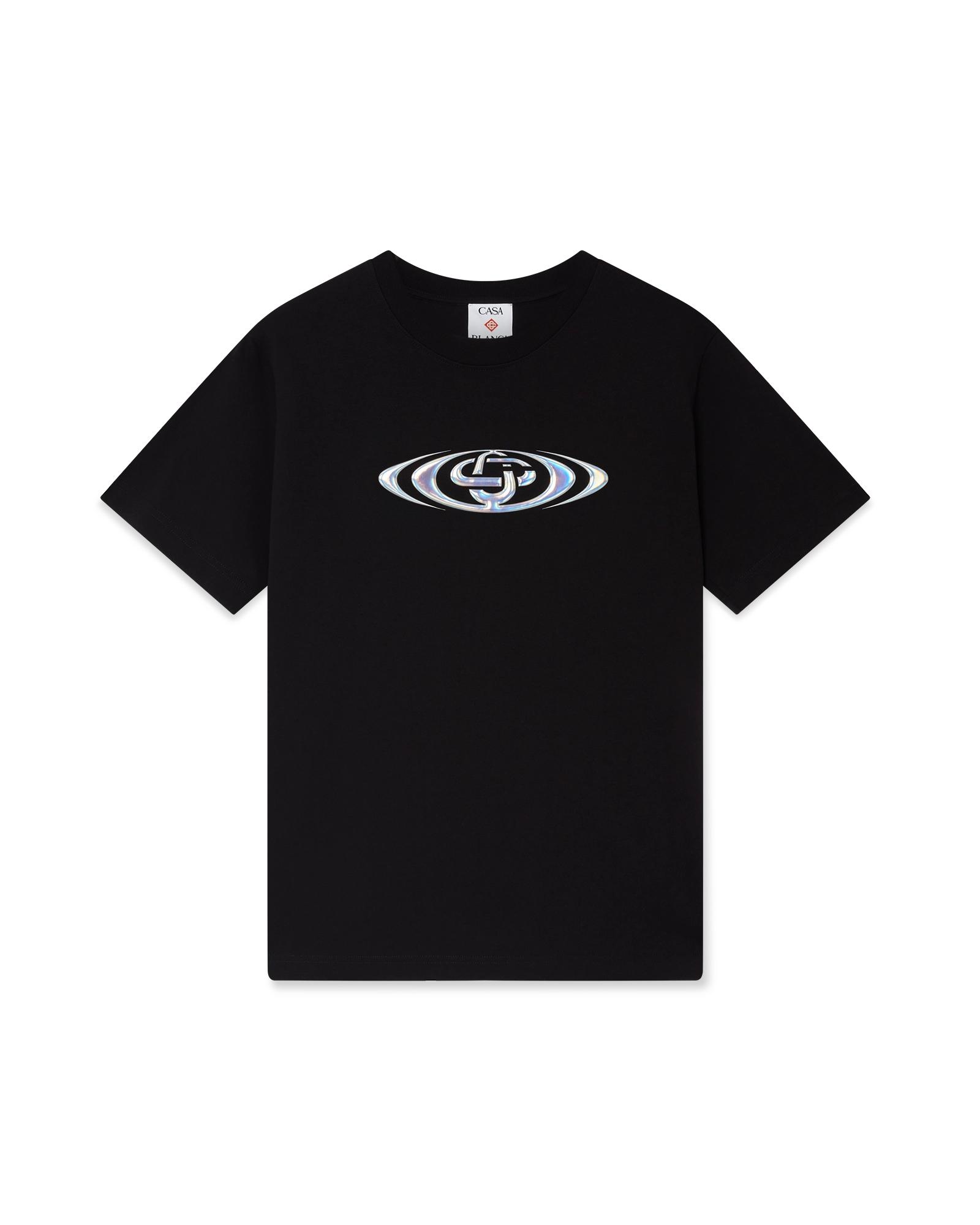 Warped Logo Short Sleeve T-Shirt by CASABLANCA