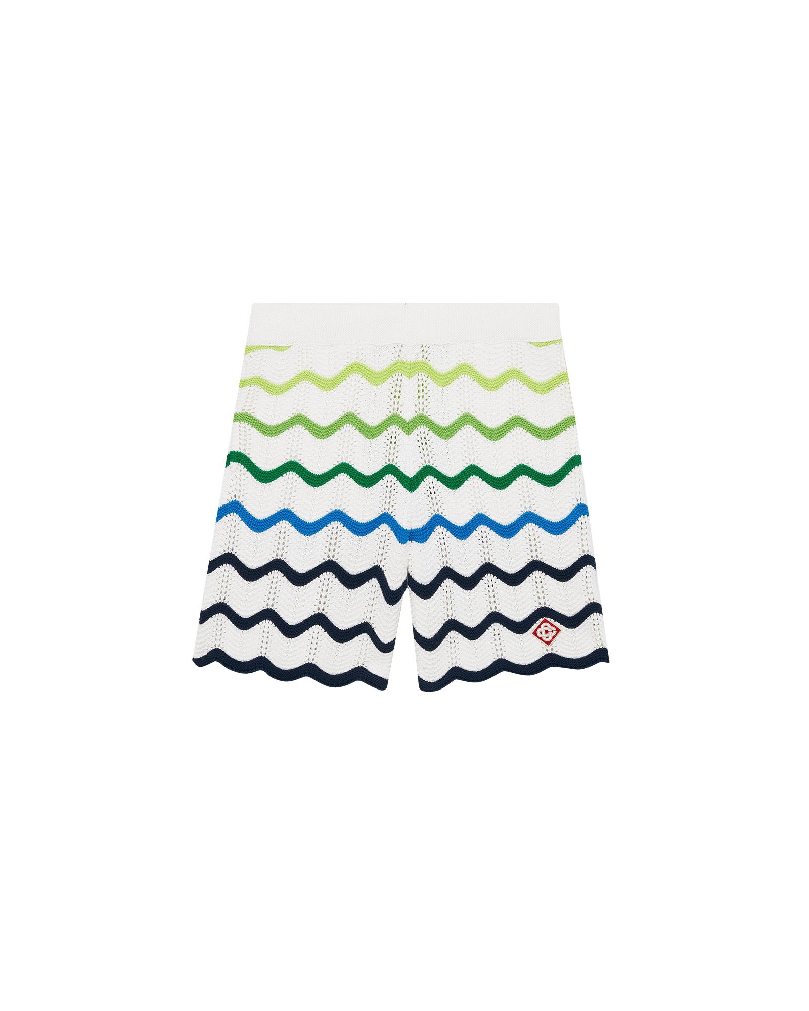 Wave Knitted Shorts by CASABLANCA
