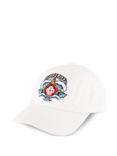 Waves embroidered-logo baseball cap by CASABLANCA