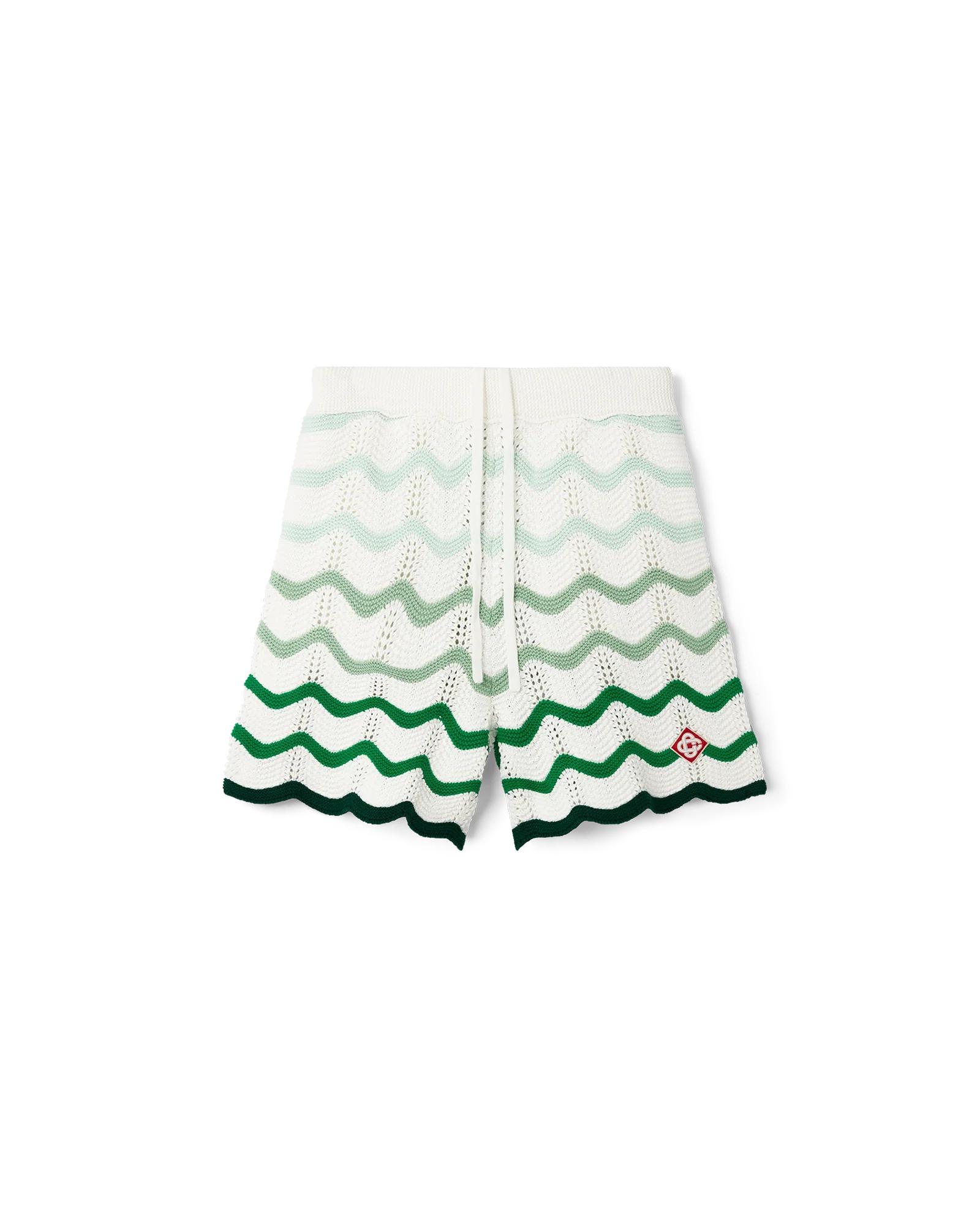 Wavy Gradient Crochet Shorts by CASABLANCA