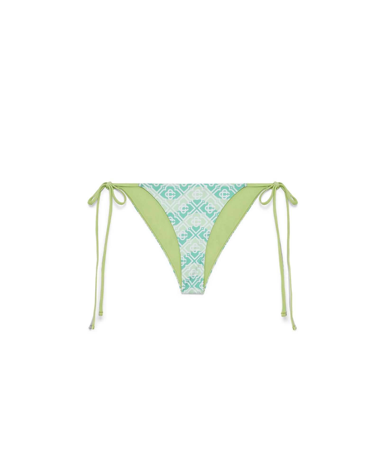 Wavy Monogram Bikini Bottom by CASABLANCA