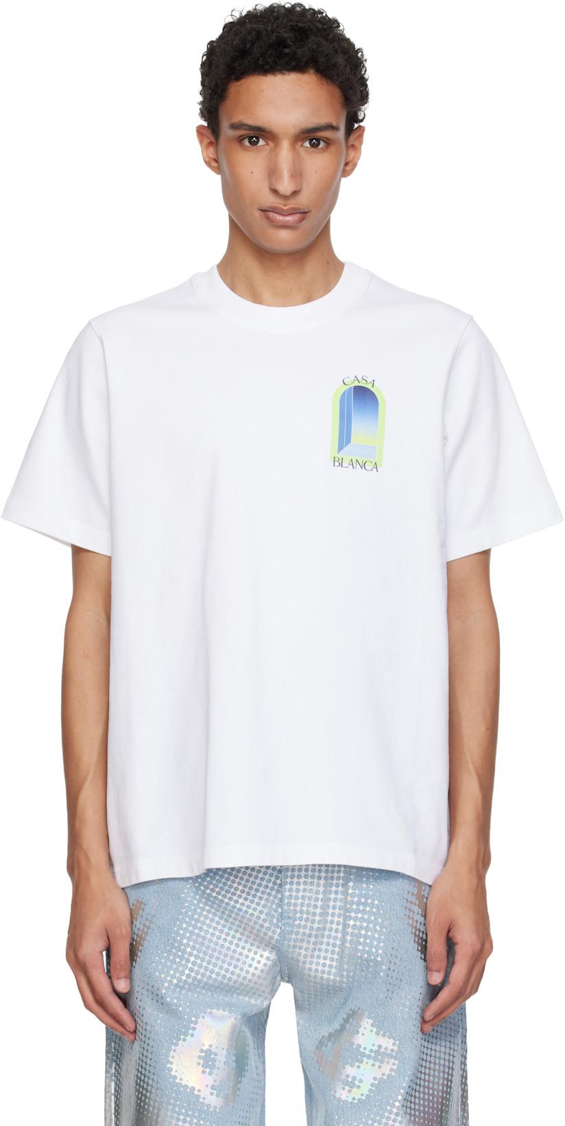 White Arches Short Sleeve T‑shirt by CASABLANCA