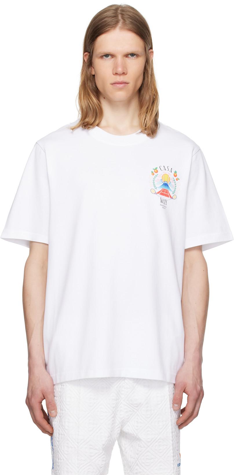 White 'Casa Way' Mountain T-shirt by CASABLANCA