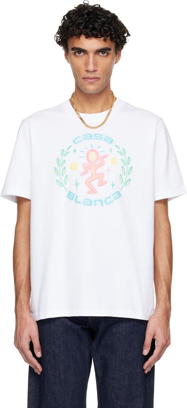 White Dance Joy Classic T-shirt by CASABLANCA