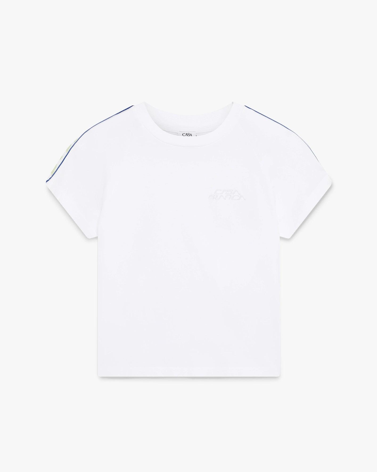 White Laurel Short Sleeve T-Shirt by CASABLANCA