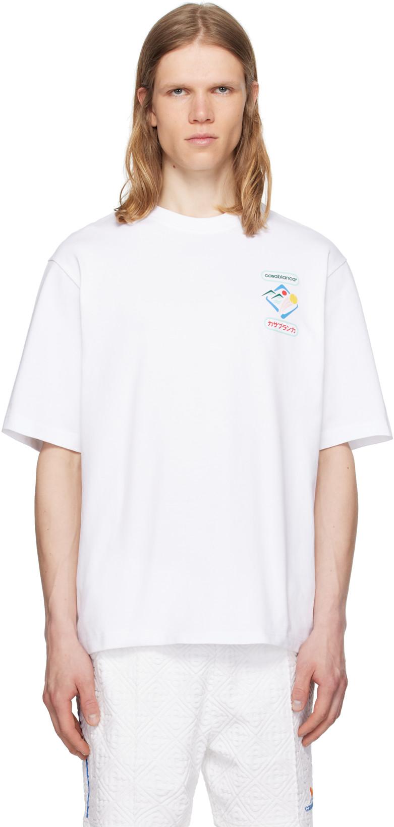 White Montagne Sportif T-shirt by CASABLANCA