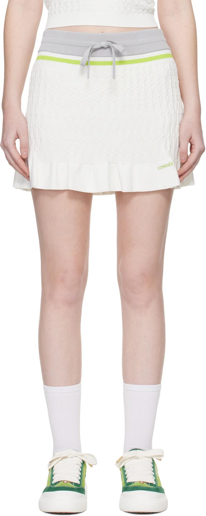 White Tennis Miniskirt by CASABLANCA