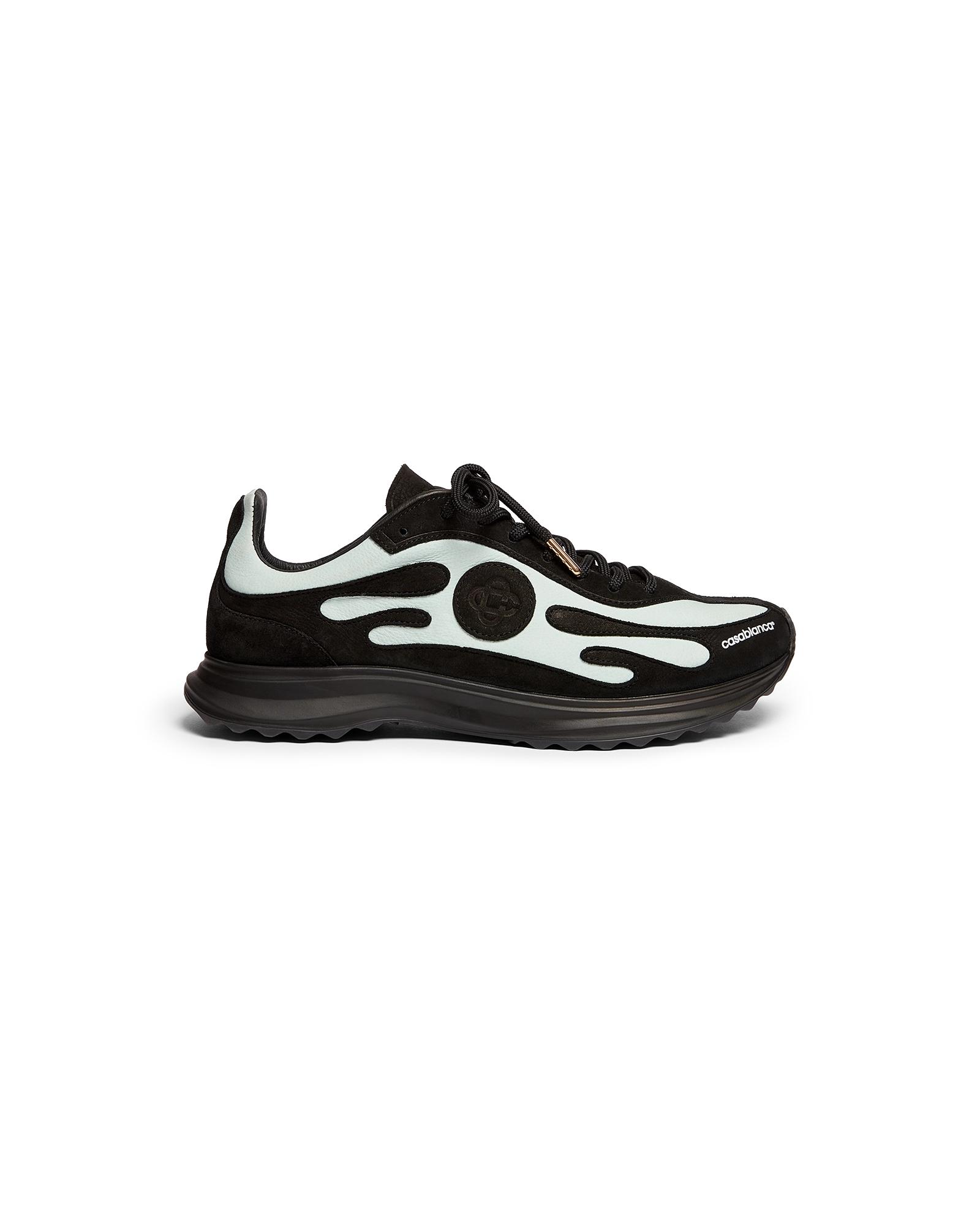 Women's Black &amp; Mint Stade Sneaker by CASABLANCA