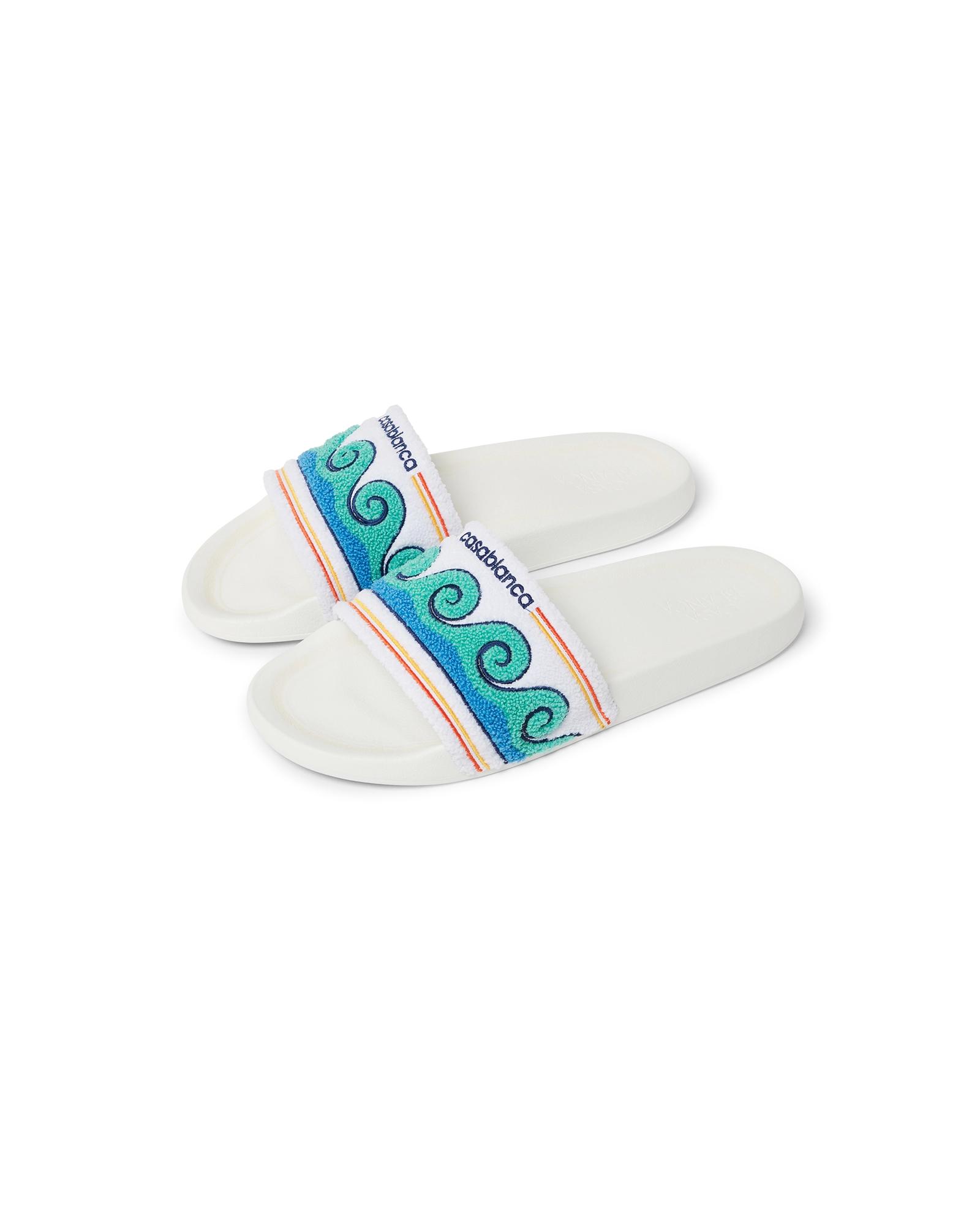 Women's Greco Wave Terry Slider by CASABLANCA