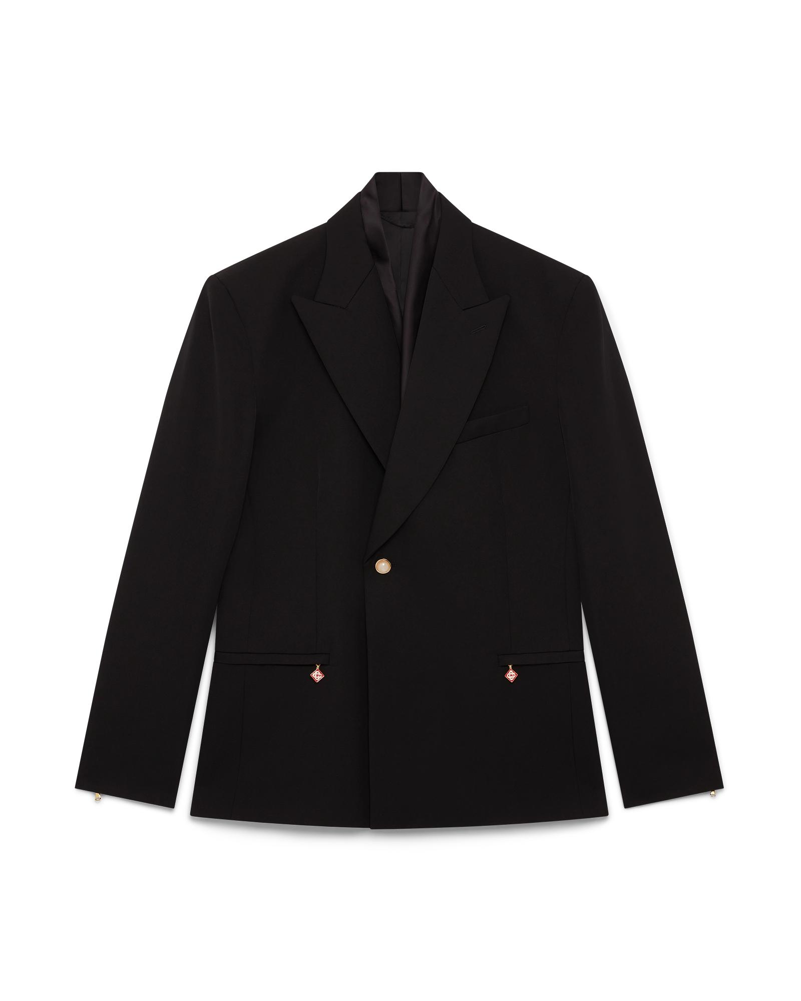 Wool Double Breasted Jacket by CASABLANCA