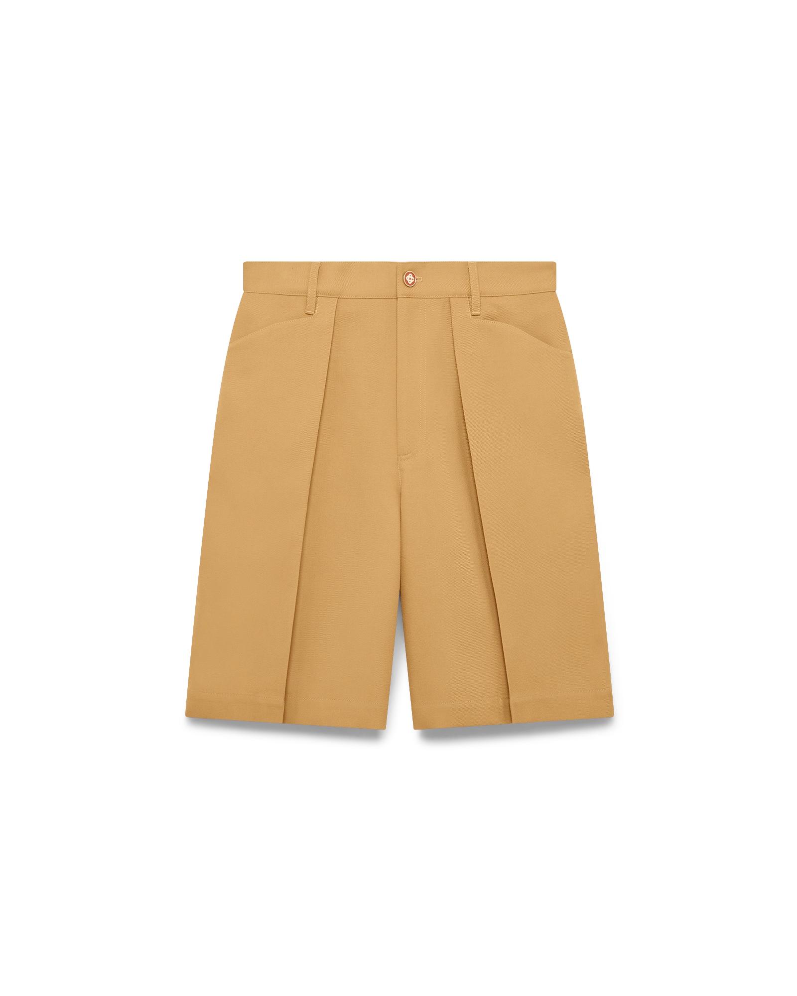 Wool Pleated Shorts by CASABLANCA