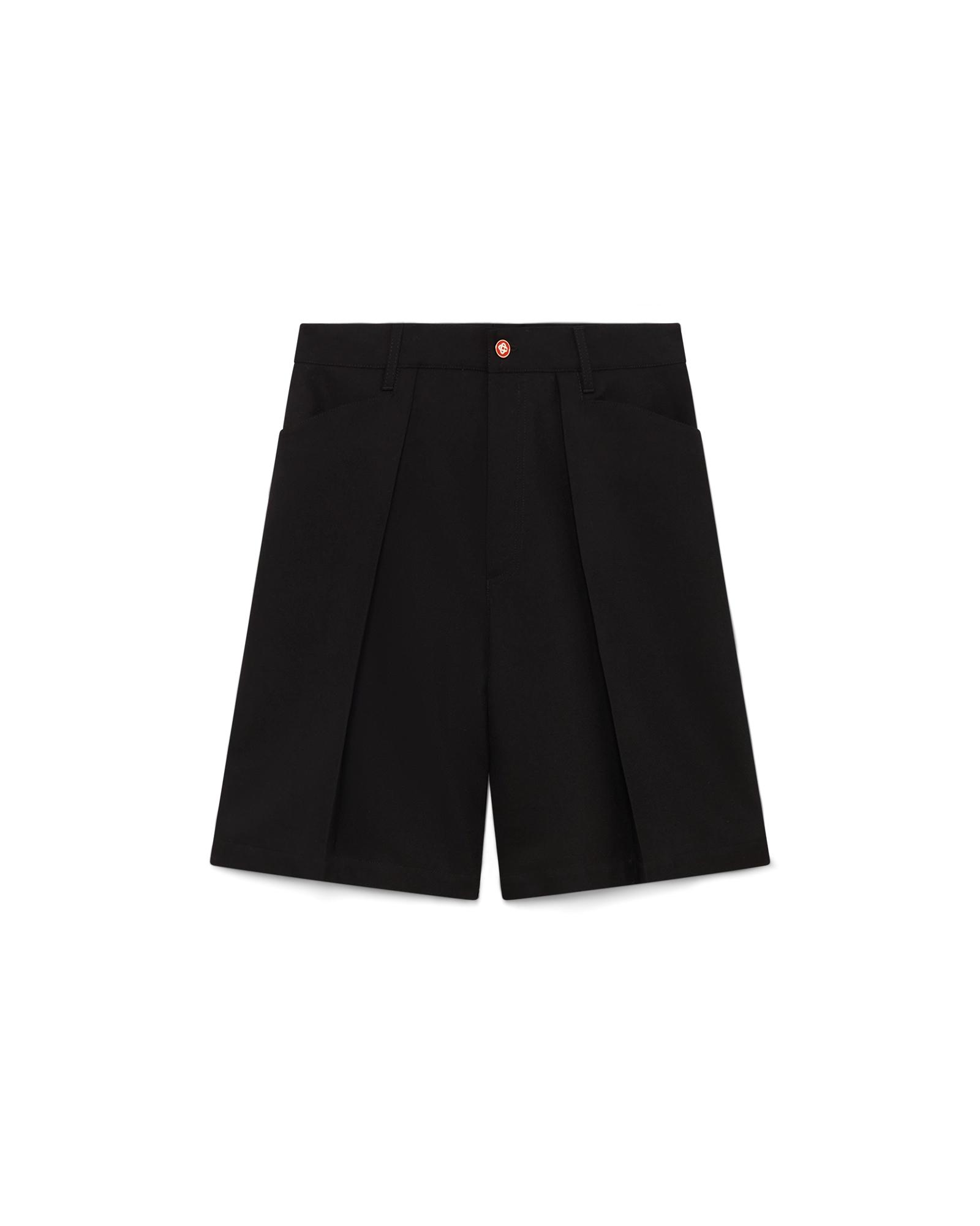Wool Pleated Tailored Shorts by CASABLANCA