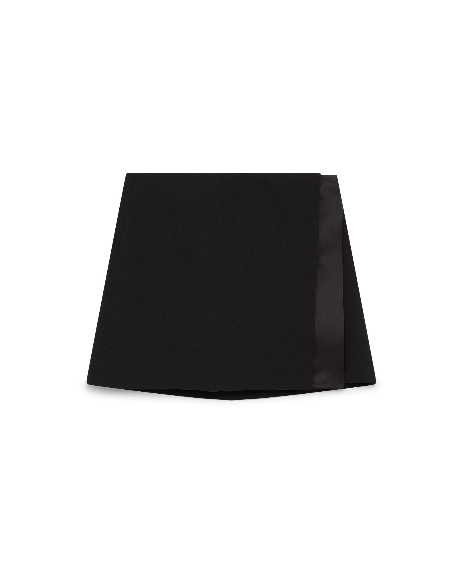 Wool Tailoring Wrap Skirt by CASABLANCA