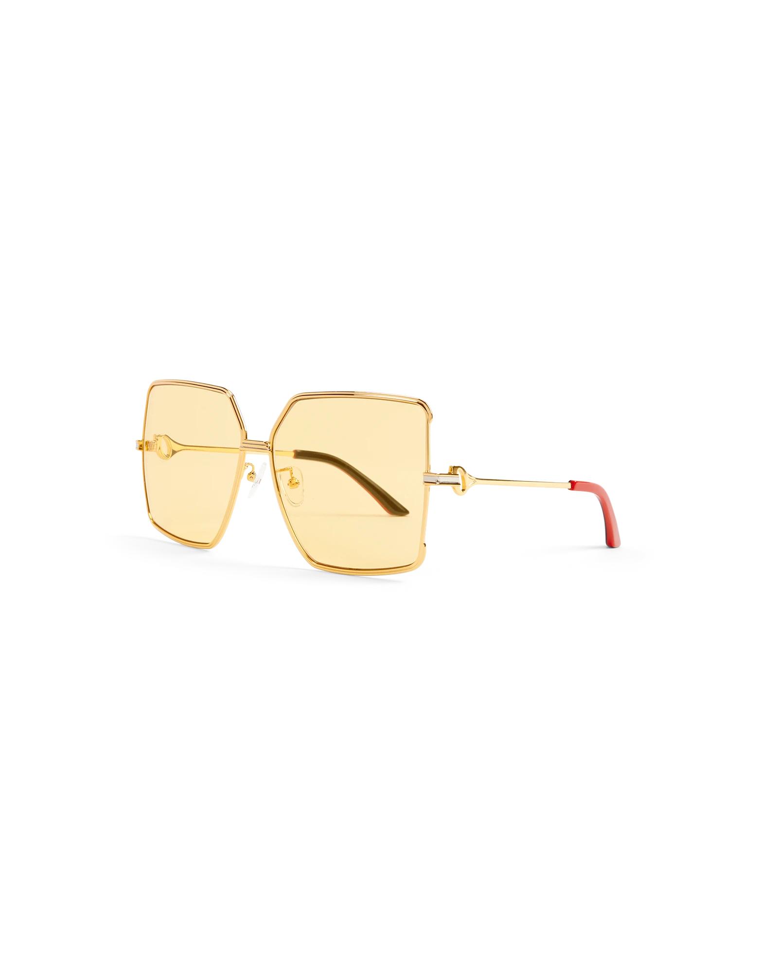 Yellow &amp; Gold The Castillo Sunglasses by CASABLANCA