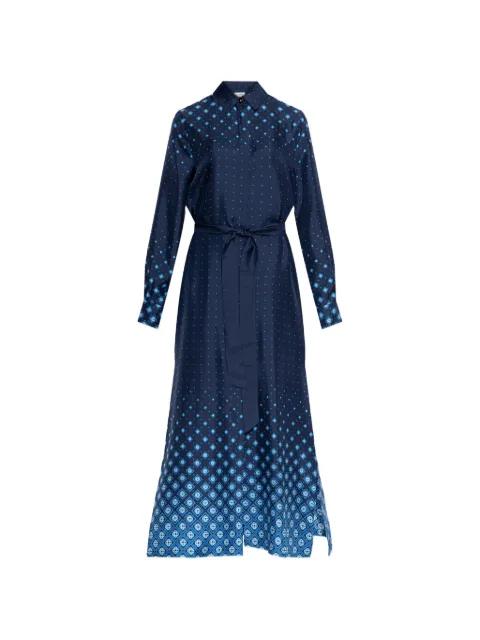belted patterned shirt dress by CASABLANCA