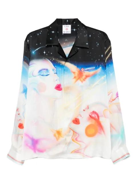 celestial-print silk shirt by CASABLANCA