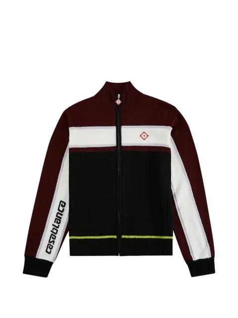 colour-block knitted track jacket by CASABLANCA