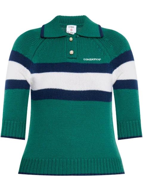 colour-block polo top by CASABLANCA