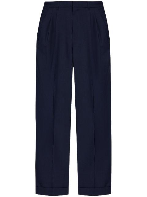 creased straight-leg trousers by CASABLANCA