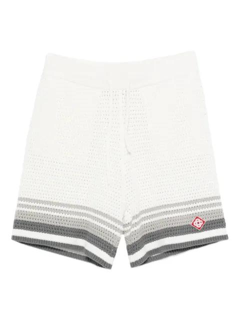 crochet striped shorts by CASABLANCA