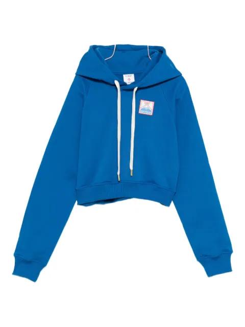 cropped cotton hoodie by CASABLANCA