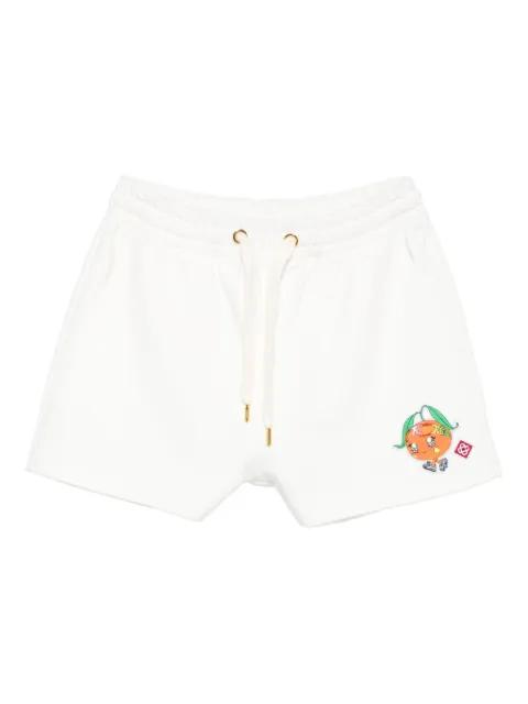 drawstring organic-cotton shorts by CASABLANCA