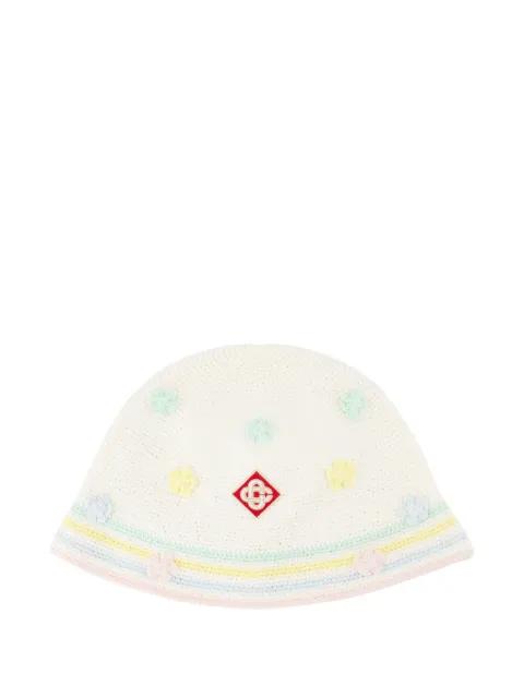 embellished crochet hat by CASABLANCA