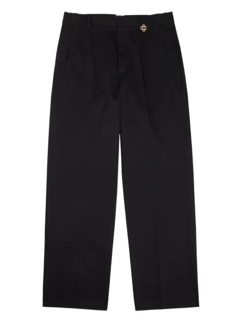 emblem pleated trousers by CASABLANCA