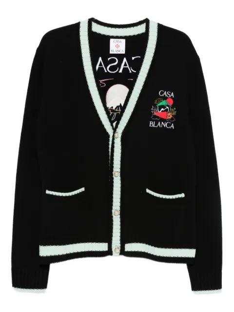 embroidered cardigan by CASABLANCA