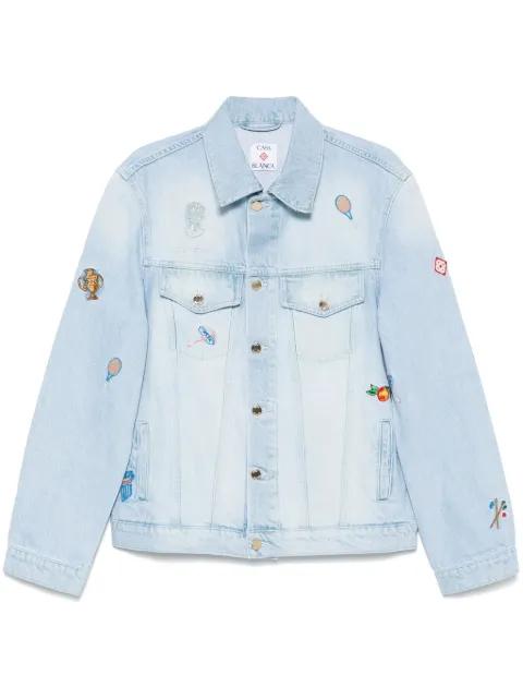 embroidered denim jacket by CASABLANCA