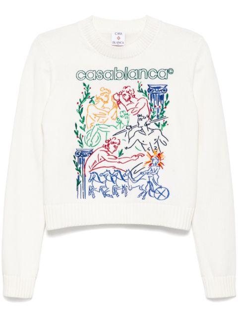 embroidered jumper by CASABLANCA