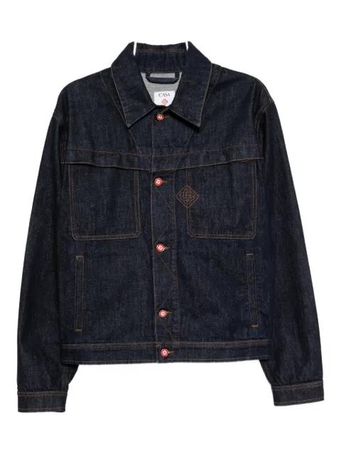 embroidered logo denim jacket by CASABLANCA