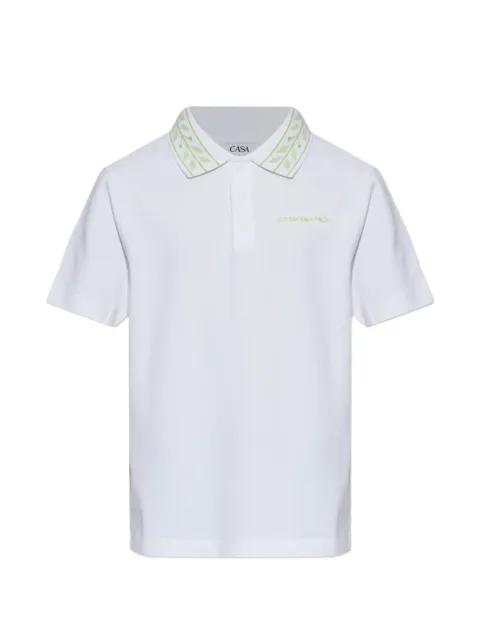 embroidered logo polo shirt by CASABLANCA