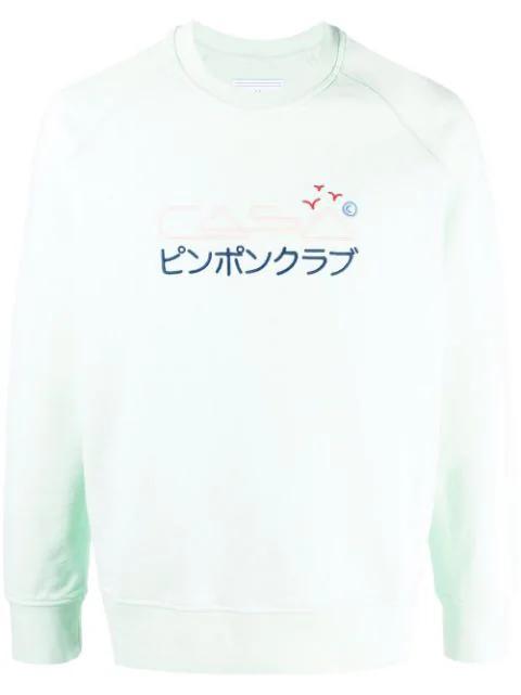 embroidered-logo sweatshirt by CASABLANCA
